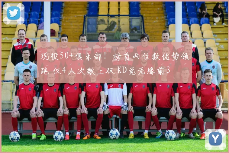 现役50+俱乐部！榜首两位数优势领跑 仅4人次数上双 KD竟无缘前3
